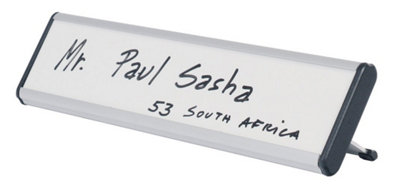 Bi-Office Bi-Silque Npl01011 Table Name Plates Wipe Clean And Dry from B&Q