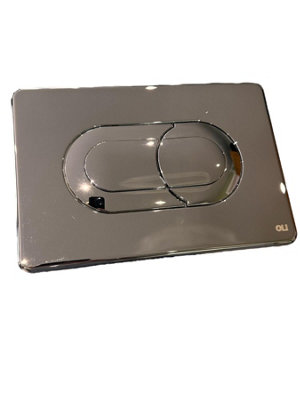 FixTheBog (640084) Oli Salina Flush Plate Polished Chrome from B&Q