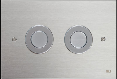 FixTheBog Oli Placca Trend Pneumatic Operation Inox Flush Plate 215X145mm Satin Chrome Steel Ol0656506 from B&Q