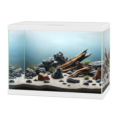 Ciano Aqua 15 Aquarium Black White 13 Litre Starter Fish Tank Filter And Lid White from B&Q