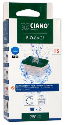 Ciano Bio-Bact Media Small Cf40X2 Aquarium Filter Cartridges from B&Q