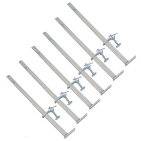 560mm Brick Laying Sliding Profile Clamp Holder Fastener Corner Wall Clamps 6pc