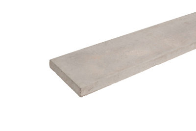 6" Smooth Concrete Gravel Board 50mm X 150mm X 1830mm (X10 Boards) from B&Q