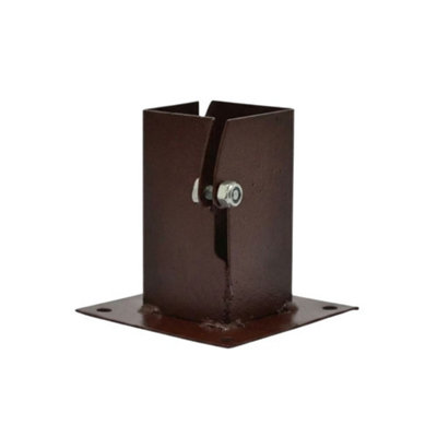  - Bolt Down Post Support 100mm X 100mm (4" X 4")Pack Of 8