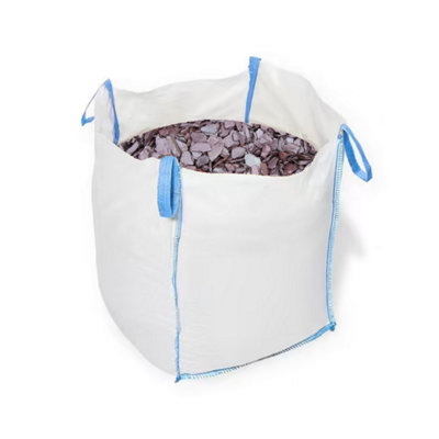 40mm Plum Slate Chippings Bulk Bag (X5 Bags) from B&Q