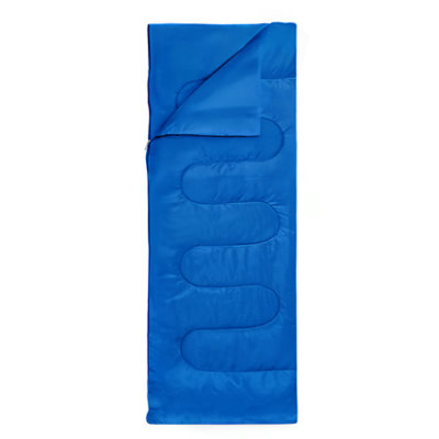 Active Era Premium Warm Lightweight Envelope Sleeping Bag (200 Gsm)2 SeasonsBlue from B&Q
