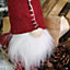 56cm Cuddly Sitting Santa Gonk Indoor Christmas Decoration - Red