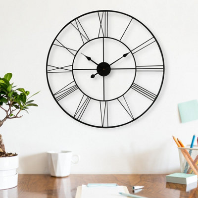 56cm x 56cm Walplus Slim Iron Clock