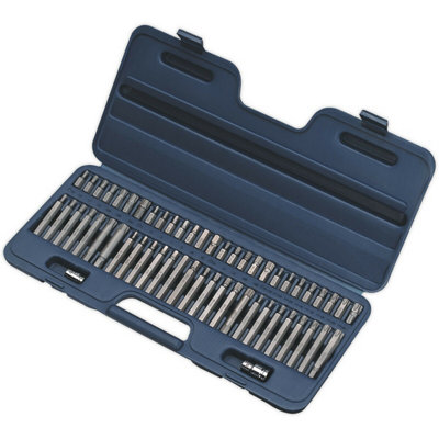 56pc TRX-Star SECURITY / Hex / Spline Socket Bit Set - 3/8" & 1/2" Square Drive
