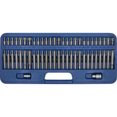 56pc TRX-Star SECURITY / Hex / Spline Socket Bit Set - 3/8" & 1/2" Square Drive