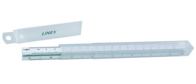 Linxor Linex 1:20:125 300mm Triangular Scale RuleWhite from B&Q
