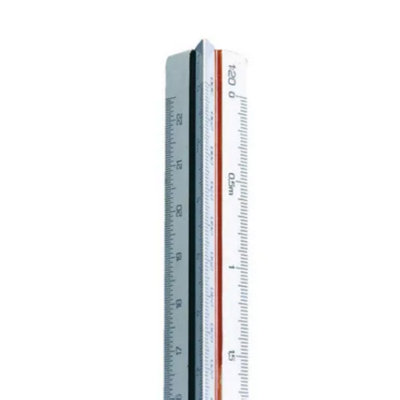 Linex Triangular Scale Rule 1500-2500 30Cm from B&Q