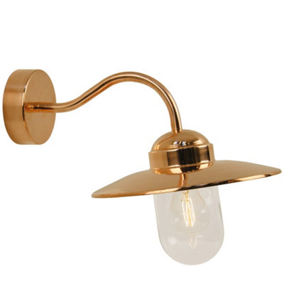 Nordlux Luxembourg Outdoor Patio Terrace Garden Wall In Copper (Height) 27Cm Light