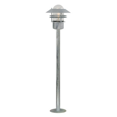 Nordlux Blokhus Seaside Garden Outdoor In Galvanized 92Cm Tall Light