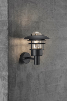 Nordlux Lonstrup 32 Outdoor Patio Terrace Garden Wall Light In Black (Height) 28.5Cm from B&Q