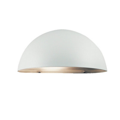 B&Q -  Scorpius Outdoor Metal Wall Light Weatherproof White,mains