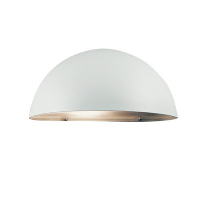 B&Q -  Scorpius Outdoor Metal Wall Light Weatherproof White,mains