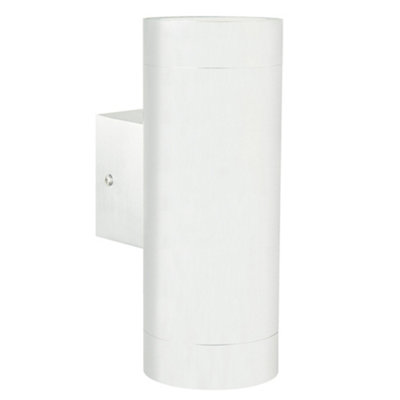 B&Q -  Tin Outdoor Metal Wall Light Motion Sensor White,mains