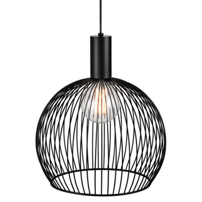 Nordlux Dftp Aver 40 Indoor Dining Living Kitchen Hallway Pendant In (Diam) 40Cm Black