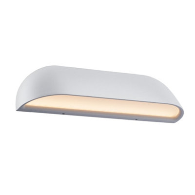 Nordlux Front Indoor Outdoor Patio Terrace Bathroom Wall In (Diam) 26Cm Light/White
