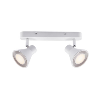 Nordlux Light/White Eik 2-Spot Indoor Dining Kitchen Metal Spot In (Diam) 8.5Cm
