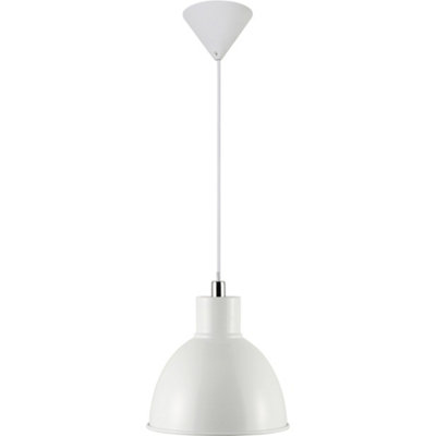 Nordlux Pop Metal Pendant Light White Inner White,mains from B&Q