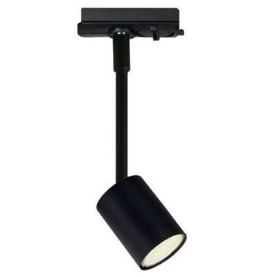 B&Q -  Explorlink Indoor Track Spot Light Black Metal Gu10 Adjustable HeadMains Powered Ip20
