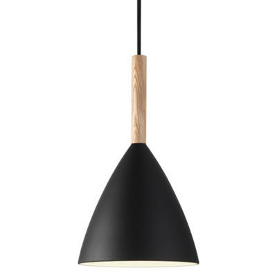 Nordlux Dftp Pure 20 Indoor Dining Living Kitchen Hallway Pendant In (Diam) 20Cm Black