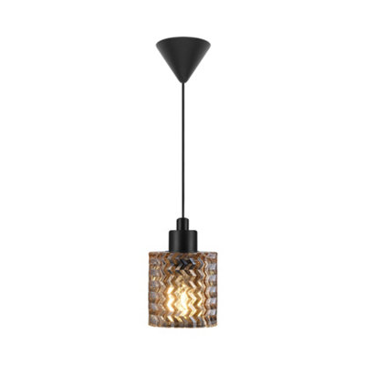 Nordlux Amber Hollywood Indoor Dining Living Kitchen Hallway Pendant In (Diam) 10.8Cm