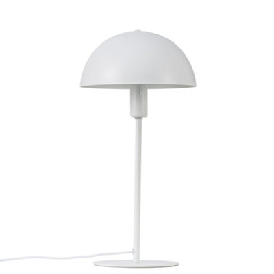 Nordlux Ellen Metal Table Lamp Dome Shade White,mains from B&Q