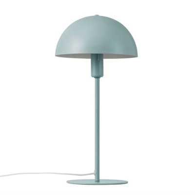 B&Q -  Ellen Metal Table Lamp Dome Shade Green,mains