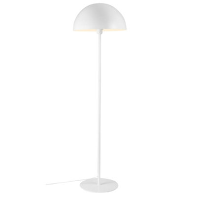 B&Q -  Ellen Metal Floor Lamp Dome Shade White,mains