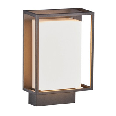 Nordlux Nestor Outdoor Aluminium Wall Light Weatherproof Black,mains Led from B&Q