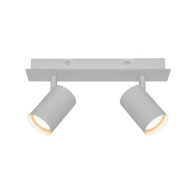 B&Q -  Frida Metal Rail Adjustable Head White,mains