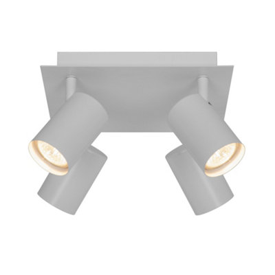 B&Q -  Frida Metal Rail Adjustable Head White,mains