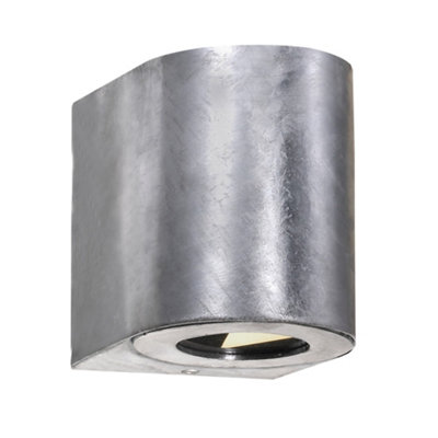 Nordlux Unisex Silver Canto Outdoor Wall Light Galv Steel Garden Led Ip44 Mains In Size 2 - Image 12