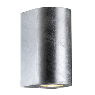 Nordlux Canto Maxi 2 Galvanised Steel Wall Light - Silver - Image 11