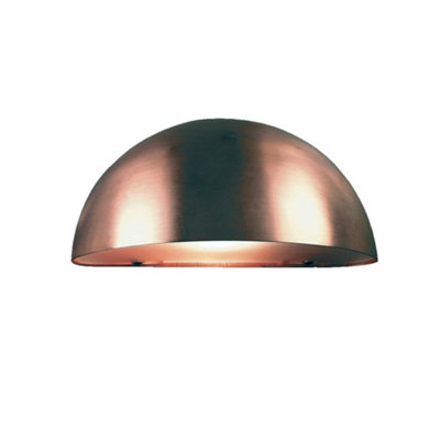 Nordlux Scorpius Outdoor Copper Wall Light Coastal/marine Safe Brown,mains from B&Q