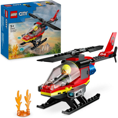 LEGO City Fire Rescue Helicopter Set 60411 - Image 8
