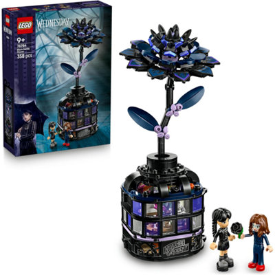 LEGO Wednesday Black Dahlia Flower Construction Set 76784 - Image 13