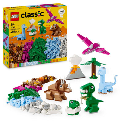 LEGO Classic Creative Dinosaurs 11041 Building Set 450 Pieces T. rex Triceratops - Image 20