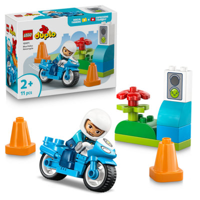 Lego Duplo Town 10471 Blue Police Motorcycle - Image 10