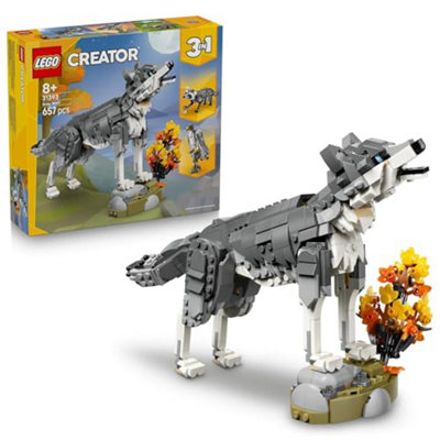 Lego Forest Animals: Gray Wolf 31393 - Image 11