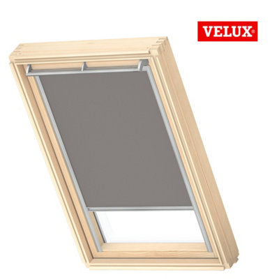 Velux Original (Dkl) Grey Blackout Roller Blind For Velux Roof Window Sk06 With Silver Side Rails from B&Q