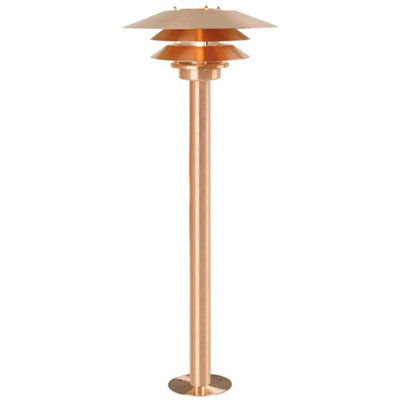 Nordlux Veno Industrial Outdoor Copper Garden Post Coastal/marine Safe BrownMains from B&Q