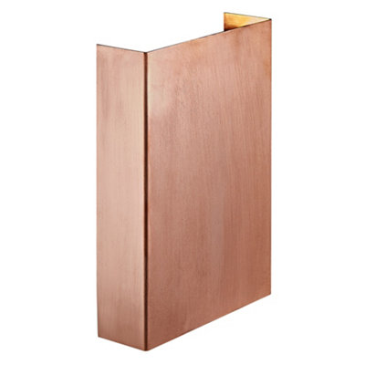 Nordlux Fold 15 Outdoor Patio Terrace Garden Wall In Copper (Height) 21Cm Light