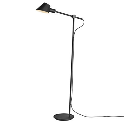 B&Q -  Stay Aluminium Floor Lamp Adjustable  Black,mains