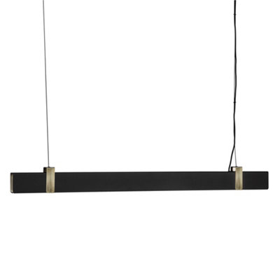 B&Q -  Lilt Metal Pendant Light 3-Level Dimming Black,mains Led