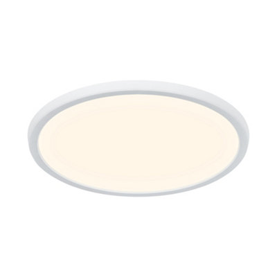 B&Q -  Oja Plastic Ceiling Light 3-Level Dimming White,mains Led