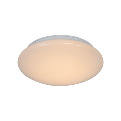 B&Q -  Montone Indoor Ceiling Light White Metal Intergrated Led 20,000HrsMains PoweredIp44